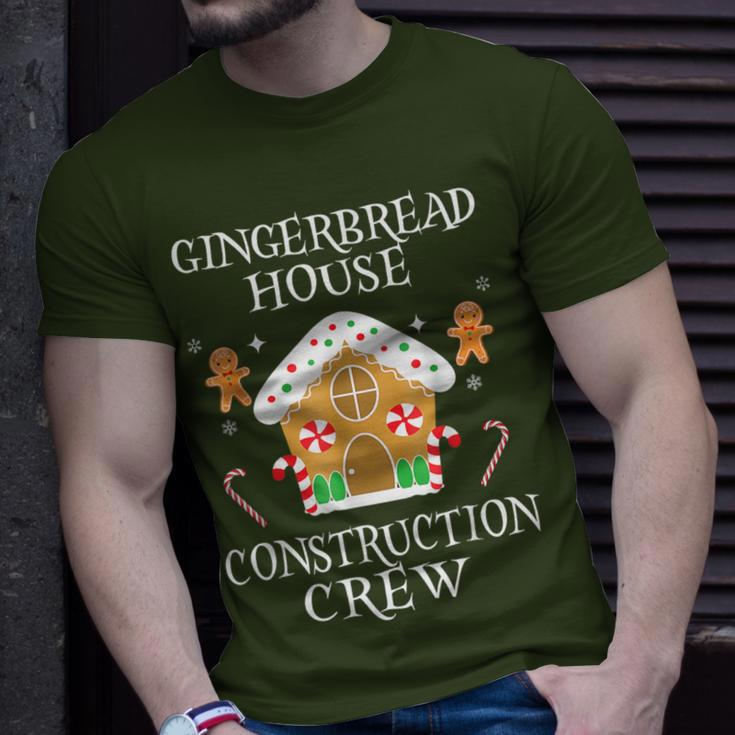 Gingerbread House Construction Crew Decorating Baking Xmas T-Shirt Gifts for Him