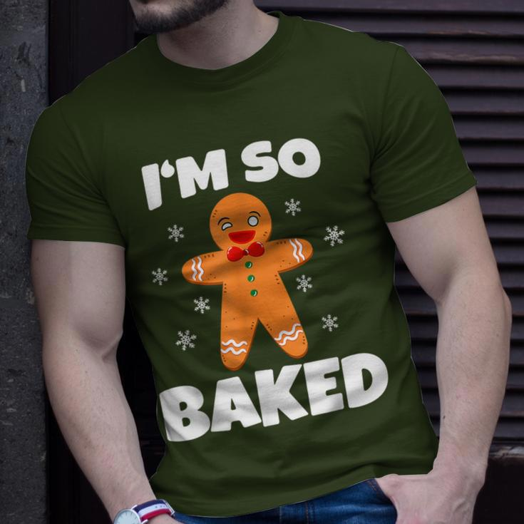 Gingerbread Man I'm So Baked Christmas Cookie Baking T-Shirt Gifts for Him