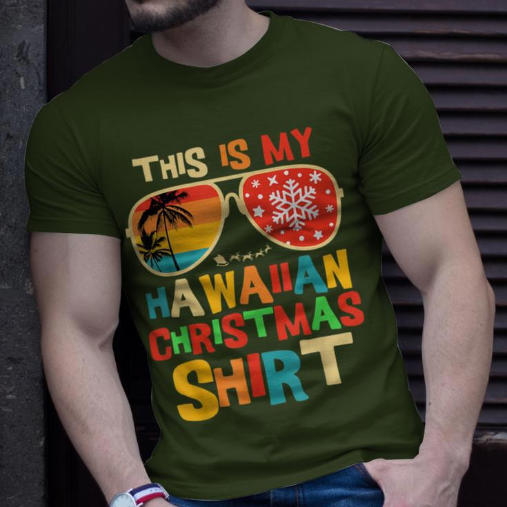 This Is My Hawaiian Christmas Pajama Matching Family Hawaii T-Shirt Gifts for Him