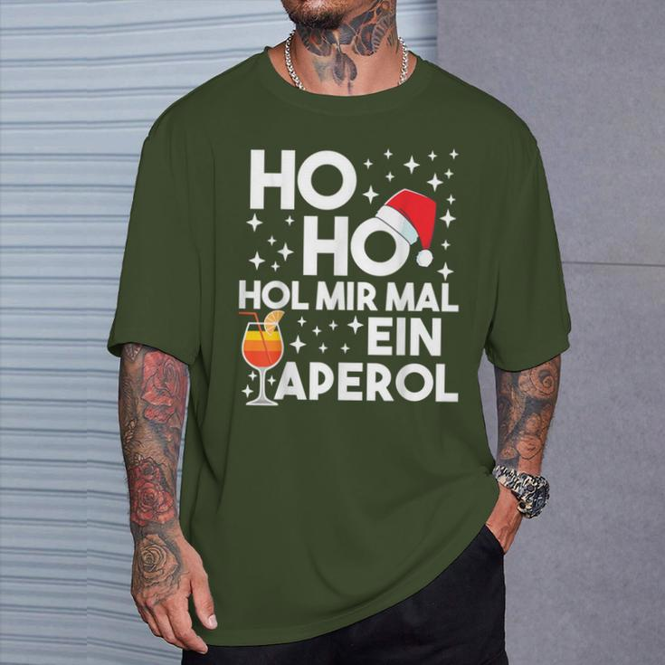 Ho Ho Hol Mir Mal An Aperol Winter Christmas Aperol T-Shirt Geschenke für Ihn