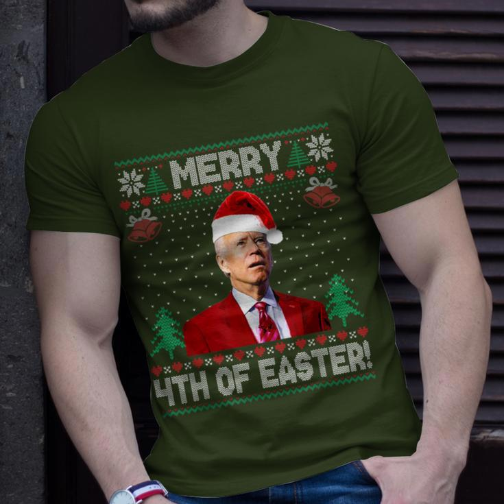 Merry 4Th Of Easter Joe Biden Christmas Ugly Sweater T-Shirt Gifts for Him
