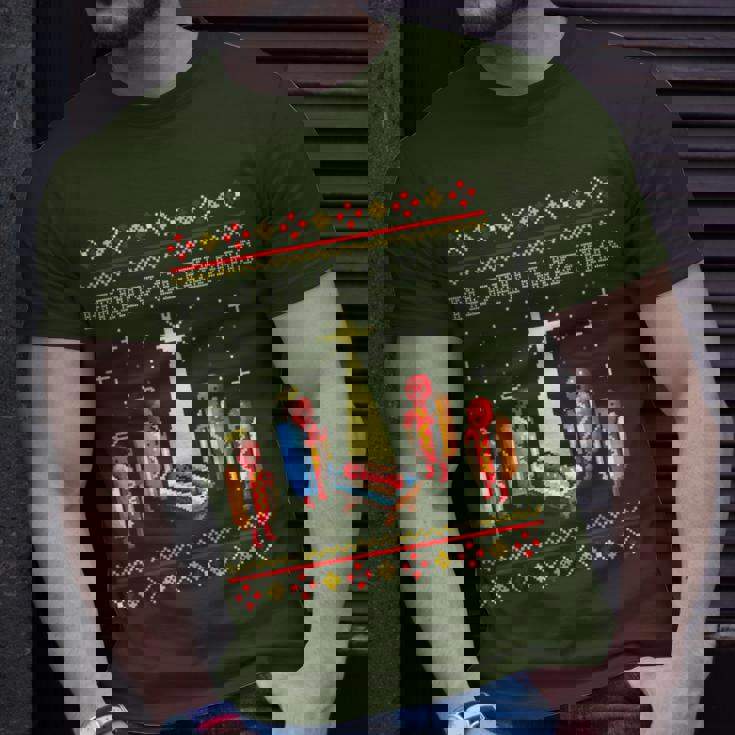 Merry Glizzmas Tacky Merry Christmas Hot Dogs Holiday T-Shirt Gifts for Him