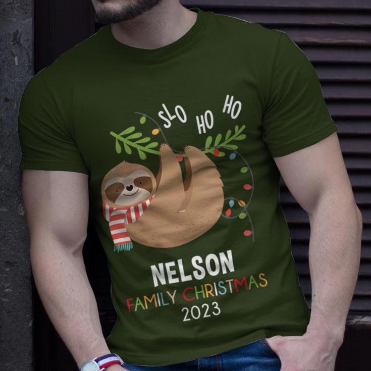 Nelson Family Name Nelson Family Christmas T-Shirt Gifts for Him