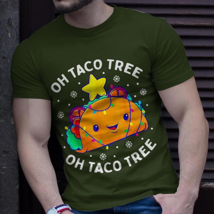 Oh Taco Tree Christmas Cute Xmas Mexican Food Lover T-Shirt Gifts for Him