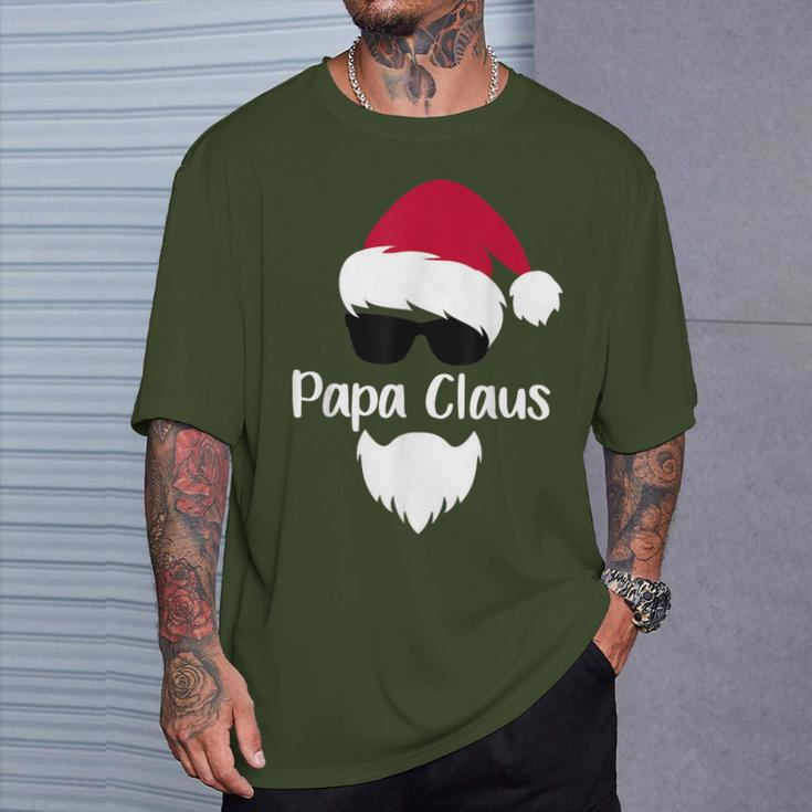 Papa Claus Christmas Santa Costume Matching Family Xmas T-Shirt Gifts for Him