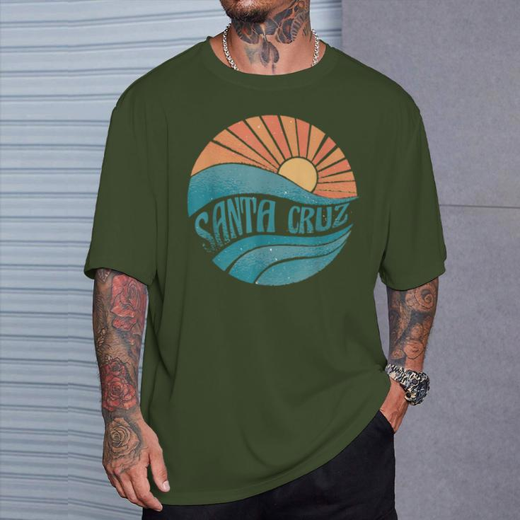Retro Santa Cruz California Surfing Skate Graphic Santa Cruz T-Shirt Gifts for Him