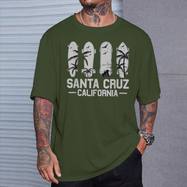 Retro Vintage Skateboard Graphic Santa Cruz T-Shirt Gifts for Him