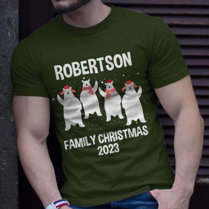 Robertson Family Name Robertson Family Christmas T-Shirt Gifts for Him