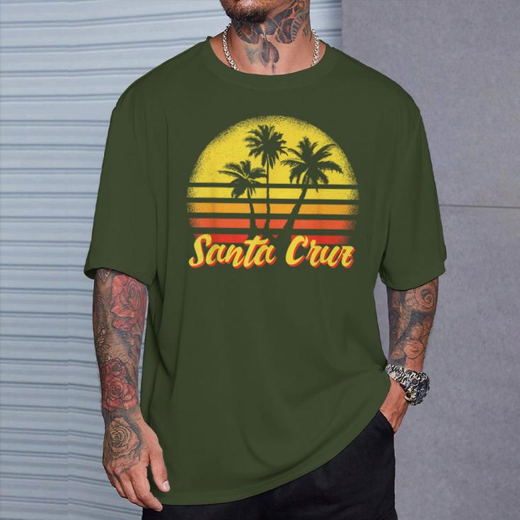 Santa Cruz Ca California 70S 80S Retro Vintage T-Shirt Geschenke für Ihn