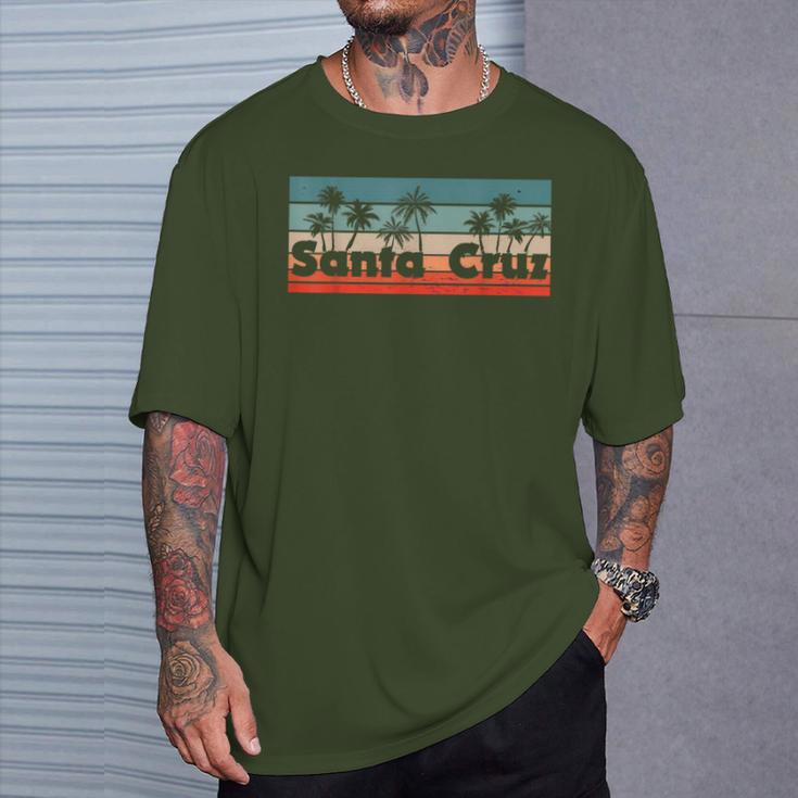 Santa Cruz Ca California 70S 80S Retrointage T-Shirt Geschenke für Ihn