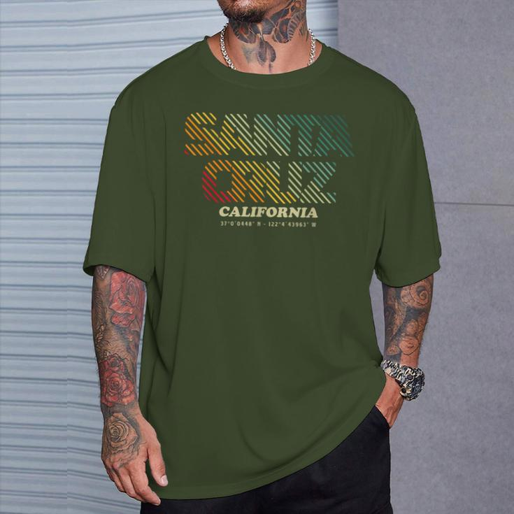 Santa Cruz City California Vintage Retro S T-Shirt Geschenke für Ihn