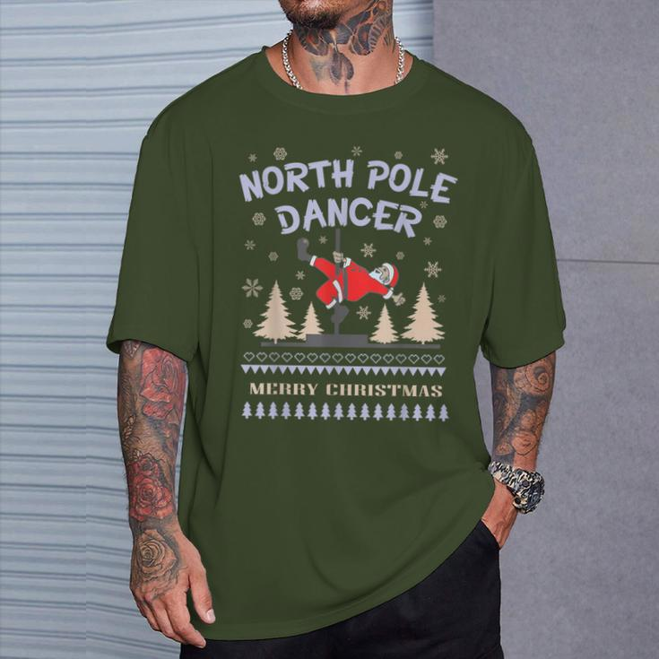 St Nicholas Day Santa Claus North Pole Dancer T-Shirt Gifts for Him