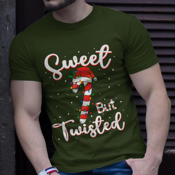 Sweet But Twisted Christmas Candy Cane Xmas Holiday T-Shirt Gifts for Him