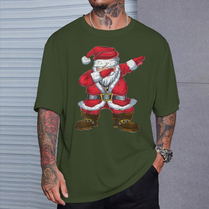 Tanzender Santa Claus Dabbing Weihnachtsmann Weihnachten T-Shirt Geschenke für Ihn