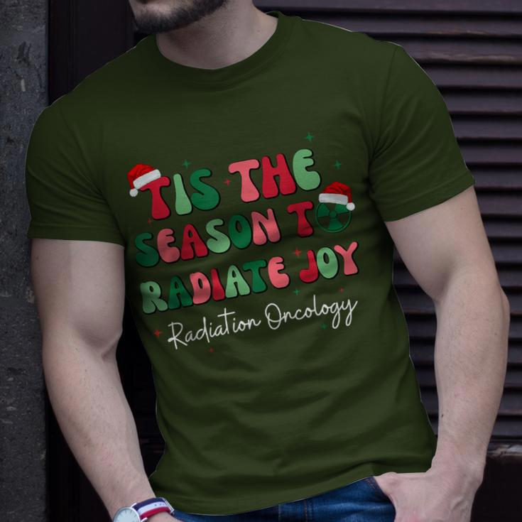 Tis The Season To Radiate Joy Radiation Oncology Christmas T-Shirt Gifts for Him
