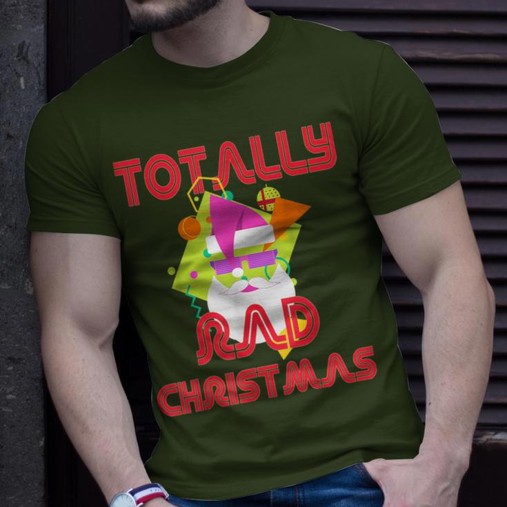 Totally Rad 80S Christmas Vintage Santa 80S Costume T-Shirt Gifts for Him