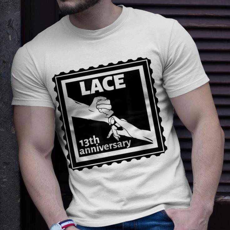 13Th Wedding Anniversary Traditional Lace T-Shirt Gifts for Him