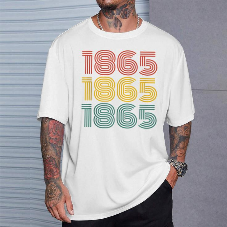 1865 Junenth Retro Embrace Freedom & Heritage T-Shirt Gifts for Him