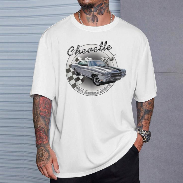1970 70 Chevelle Ss Cortez Silver Trending Chevys Muscle Car T-Shirt Gifts for Him