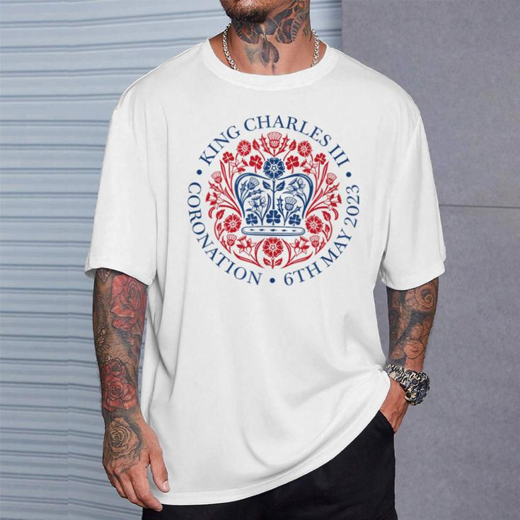 2023 Coronation King Charles Uk British Crown Emblem Logo T-Shirt Gifts for Him