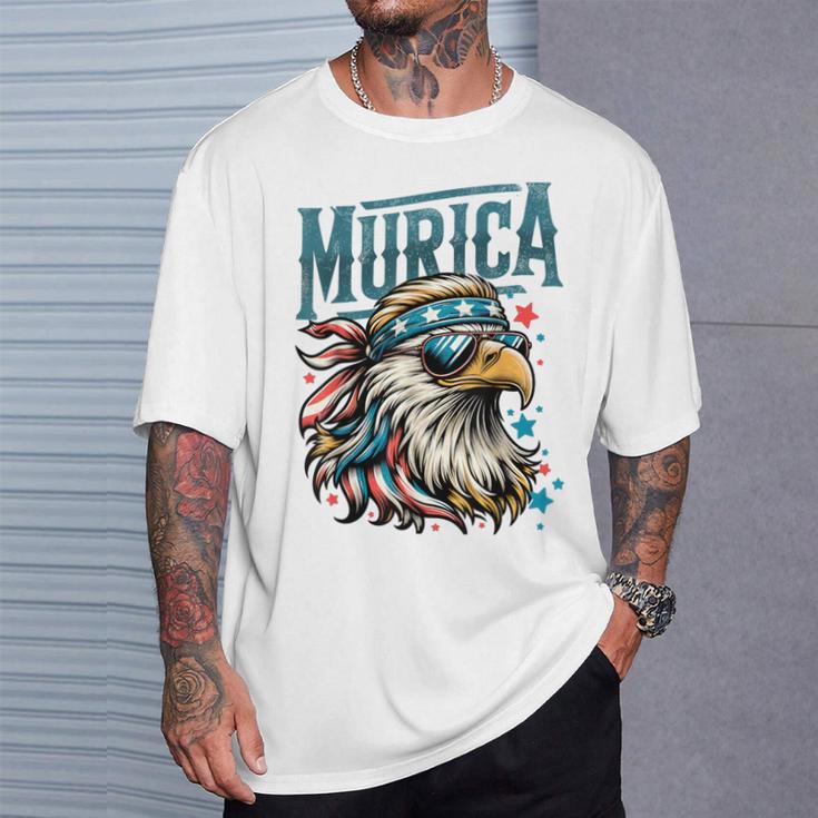 4Th Of July Patriotic Eagle July 4Th Usa Murica T-Shirt Gifts for Him