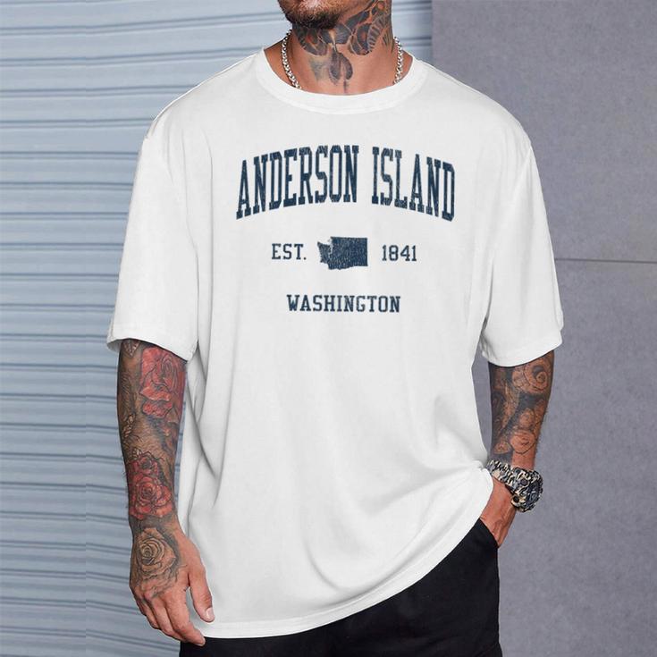 Anderson Island Wa Vintage Athletic Sports Jsn1 T-Shirt Gifts for Him