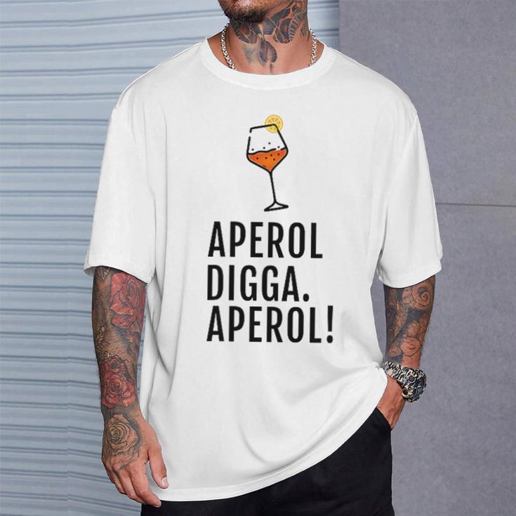 Aperol Digga Aperol Spritz Gray T-Shirt Geschenke für Ihn