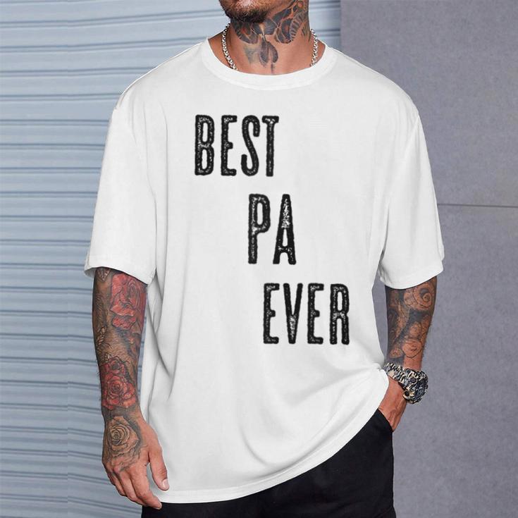 Best Pa Ever Cute Adults Papa Dad Grandpa Raglan T-Shirt Geschenke für Ihn