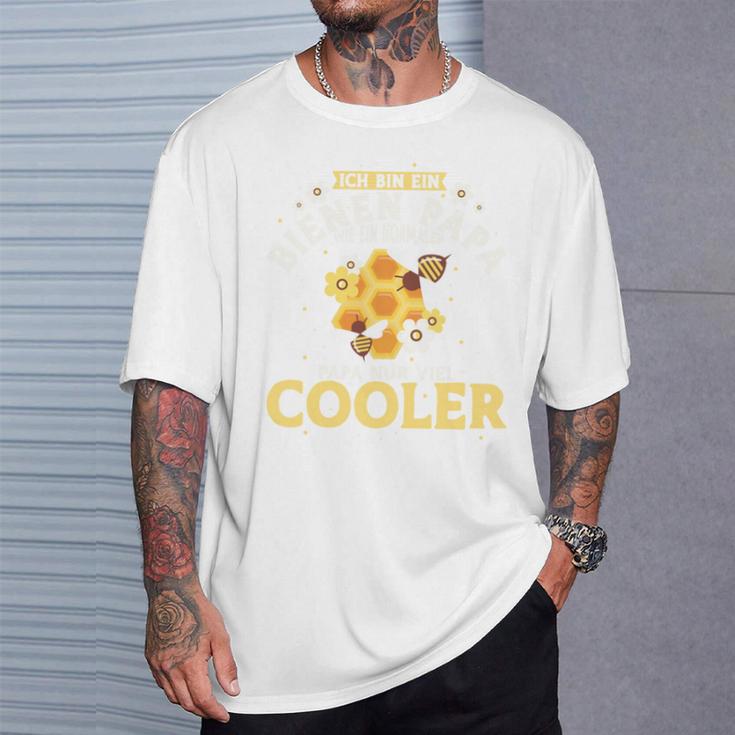 Bienen Papa Wie Ein Normaler Papa Nuriel Cooler Imker T-Shirt Geschenke für Ihn