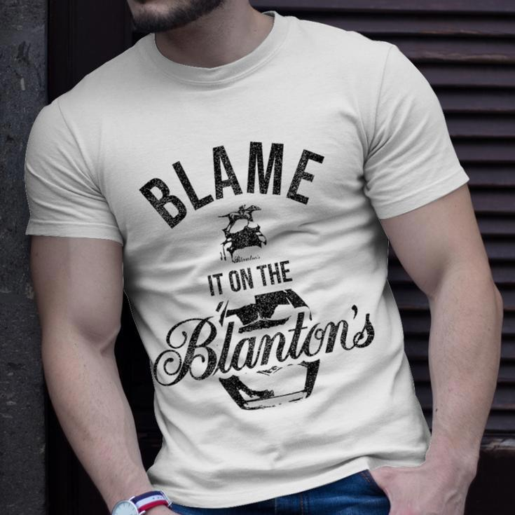 Blame It On The Blanton's Small Batch Kentucky Bourbon T-Shirt Gifts for Him