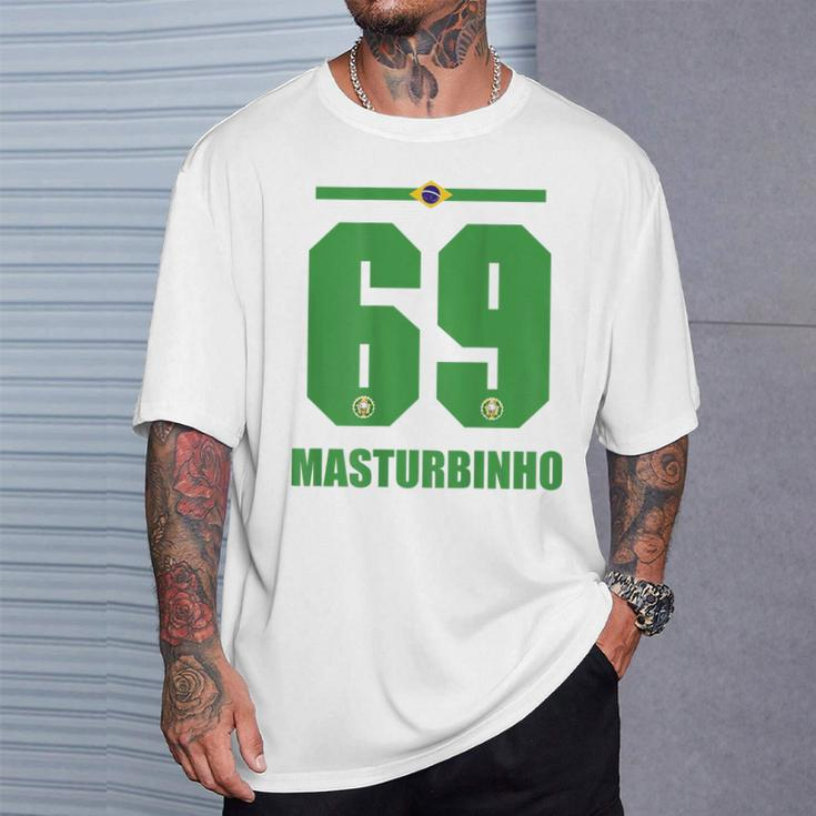 Brazil Sauf Jersey Masturbinho Sun Name T-Shirt Geschenke für Ihn