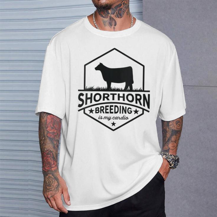 Breeding Cow Breakling Limits Breeder Shorthorn Cattle T-Shirt Gifts for Him