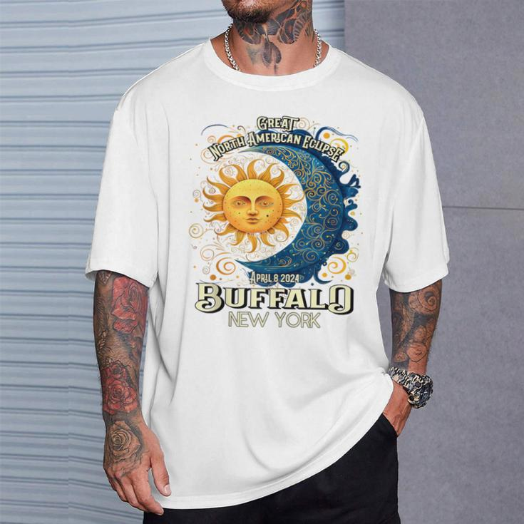 Buffalo New York 2024 Total Solar Eclipse April 8 Souvenir T-Shirt Gifts for Him