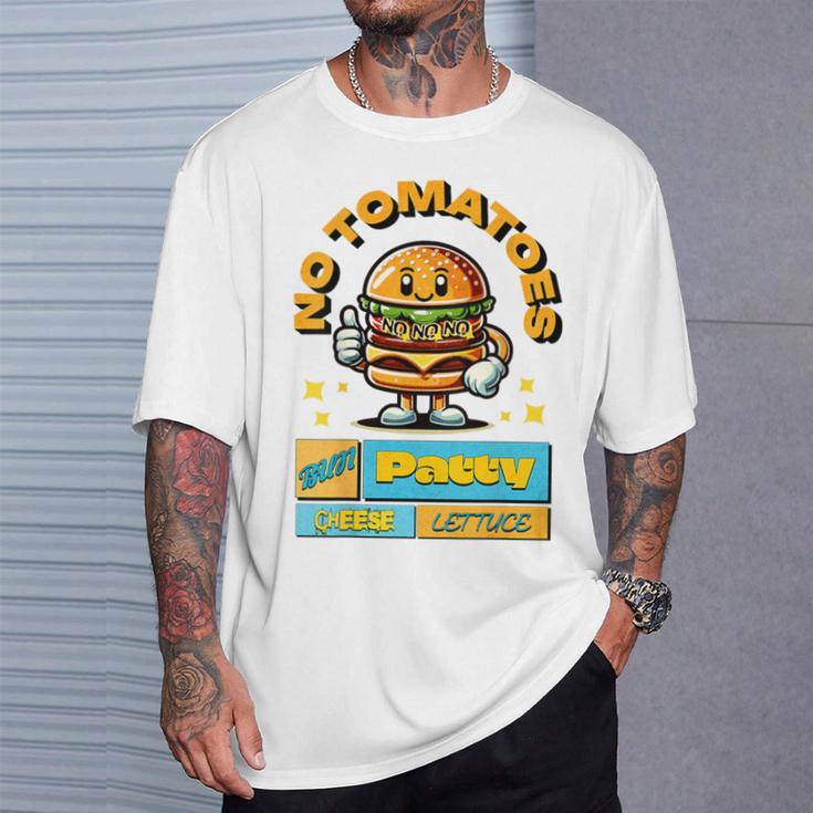 Burger-Fun- Witziger Spruch Comic-Style T-Shirt Geschenke für Ihn