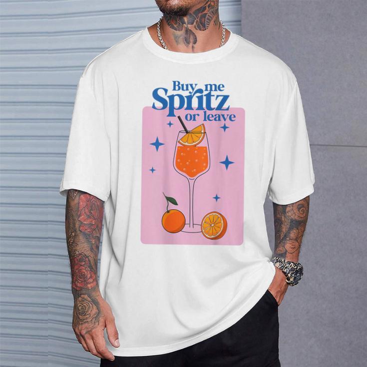 Buy Me Spritz Or Leave X Hallöchen Aperölchen Spritz Stars T-Shirt Geschenke für Ihn