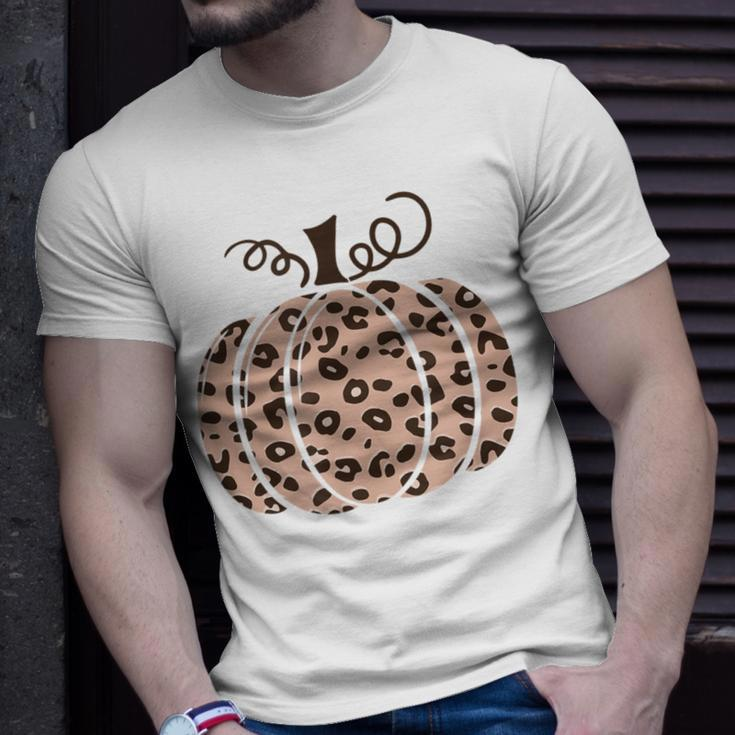 Cheetah Print Pumpkin Animal Print Pumpkin T-Shirt Gifts for Him