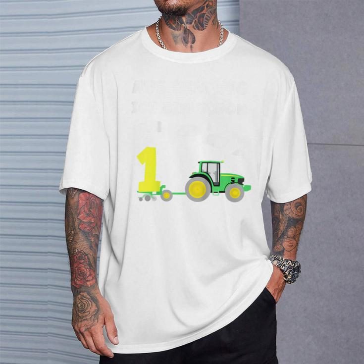 Children's 1St Birthday Ich Bin Schon 1 Jahre Tractor Tractor T-Shirt Geschenke für Ihn