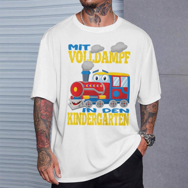 Children's Mitollteamf In Den Kindergarten Steam Train T-Shirt Geschenke für Ihn