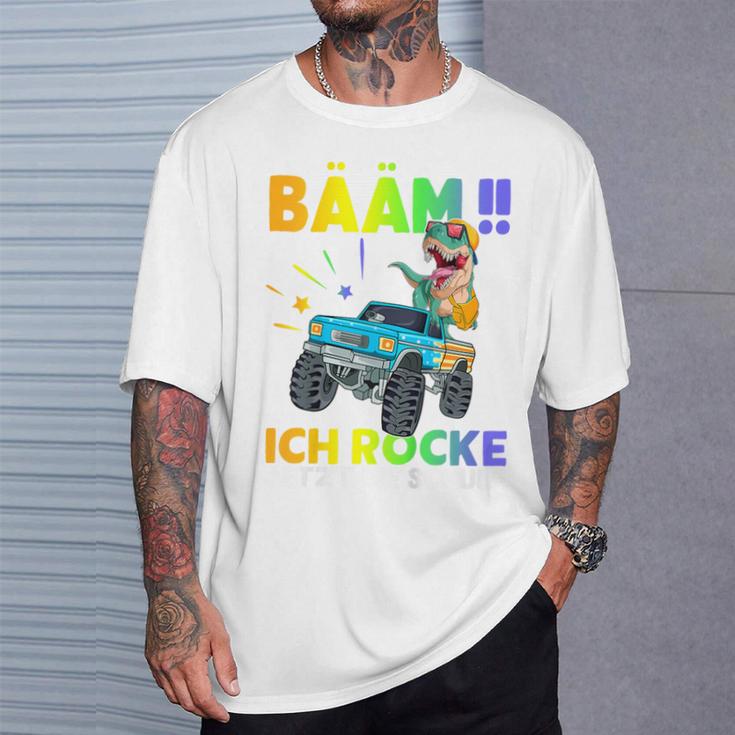 Children's Schulkind 2023 With Dino Bäm Ich Rocke Die Schule T-Shirt Geschenke für Ihn