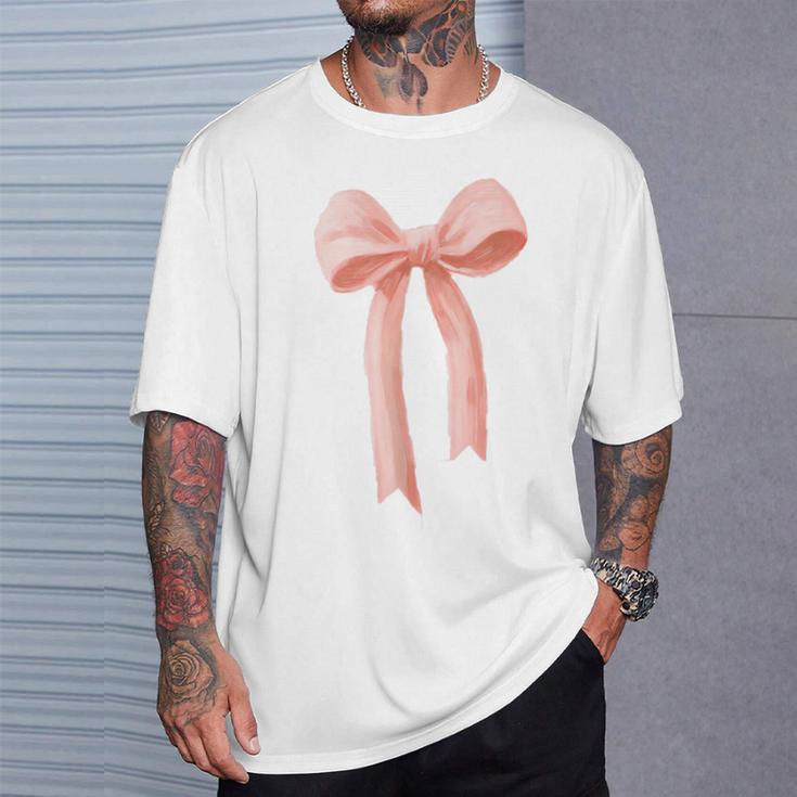 T-shirt Personnalisé Nancy Avec Nœud Coquette - Motif Féminin Et Tendance, Pour Femmes Et Filles, Coupe Classique - 7