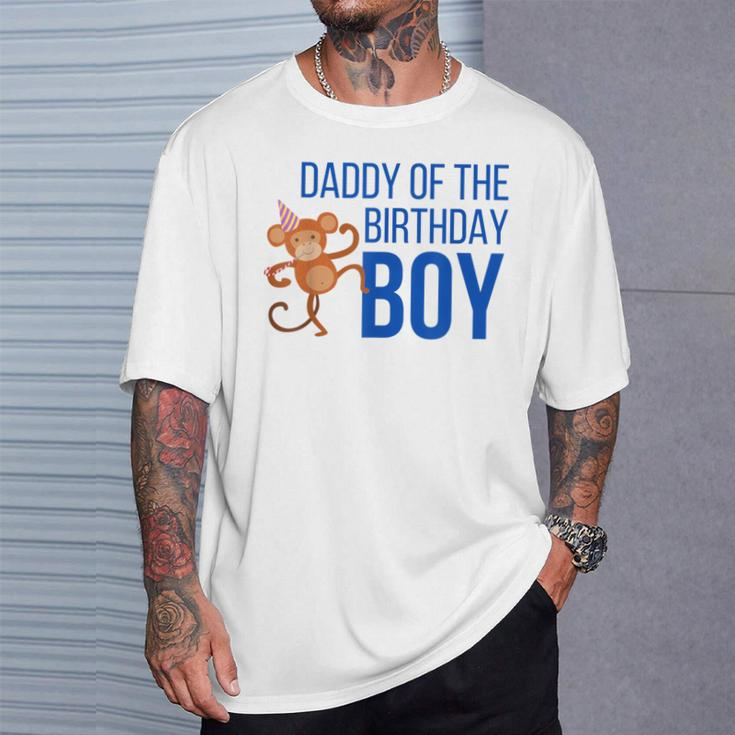 Daddy Of The Birthday Boy Party Monkey Dad T-Shirt Gifts for Him