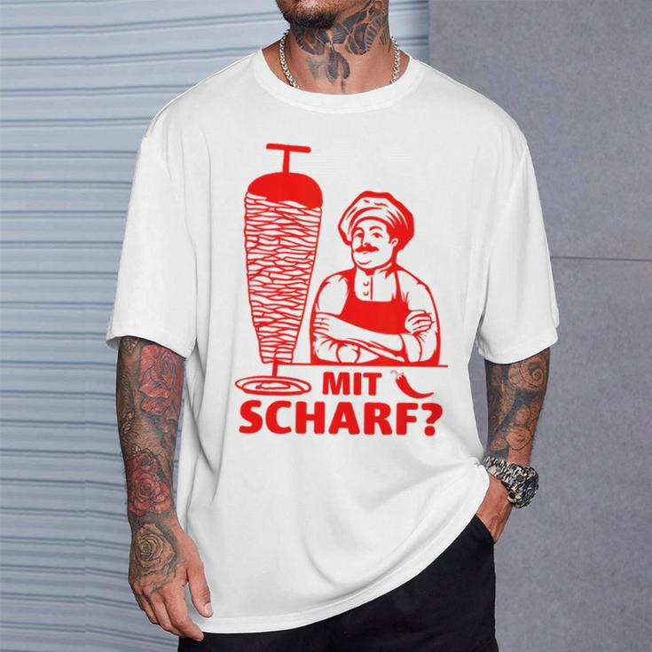 Doner Kebab Doner Shop With Scharf T-Shirt Geschenke für Ihn
