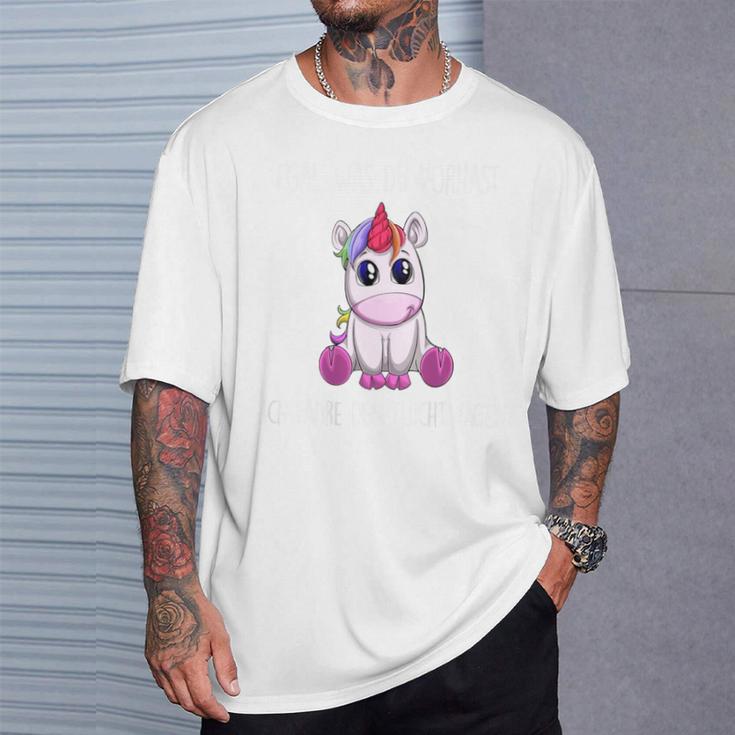 Egal Was Duorhast Ich Fahre Den Fluchtwagen Unicorn T-Shirt Geschenke für Ihn