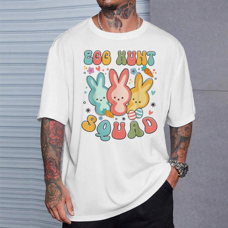 Egg Hunt Squad Hunting Season Easter Day Bunny T-Shirt Gifts for Him
