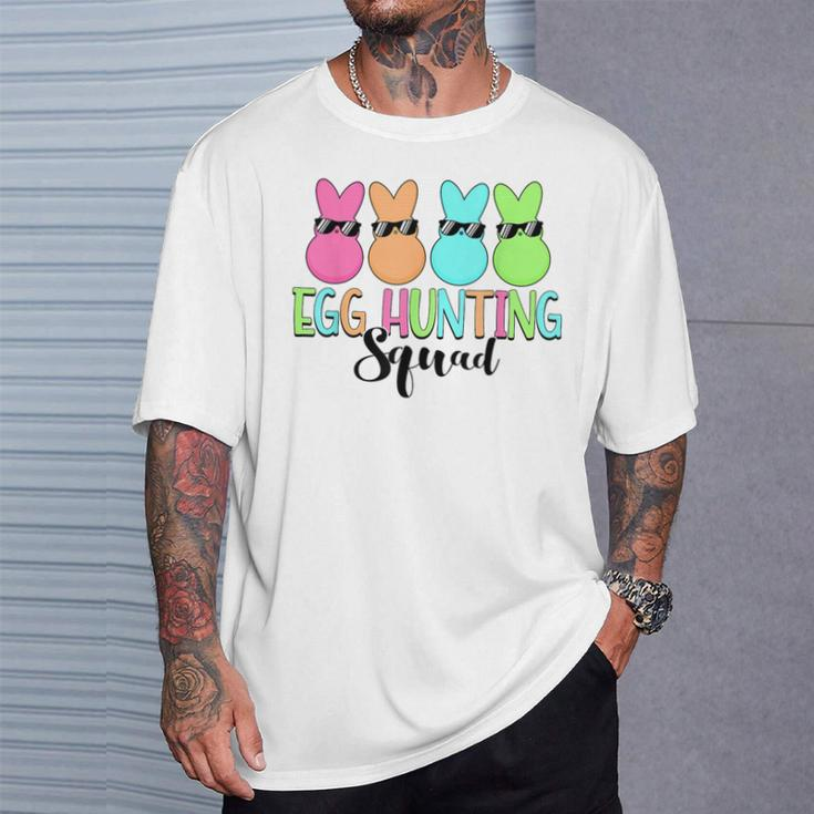 Egg Hunting Squad Cute Bunny Rabbit Lover Happy Easter Day T-Shirt Gifts for Him