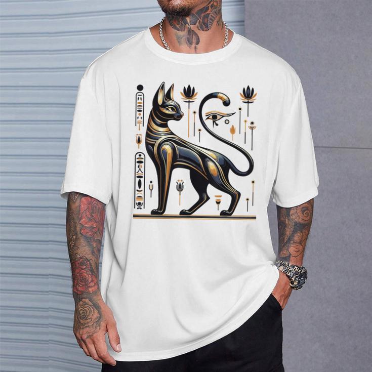 Egyptian Cat Eye Of Ra Vintage Symbol Ancient Egypt T-Shirt Gifts for Him