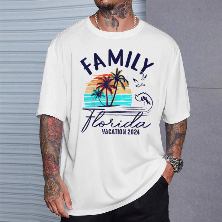Family Florida Vacation 2024 Matching Group Family T-Shirt Gifts for Him