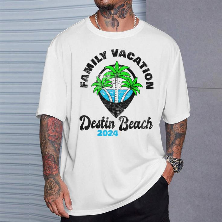 Family Vacay Squad Trip Family Vacation Destin Beach 2024 T-Shirt Gifts for Him