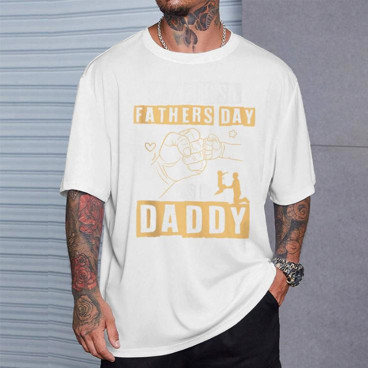 First Time Daddy New Dad 2024 Fathers Day T-Shirt Gifts for Him
