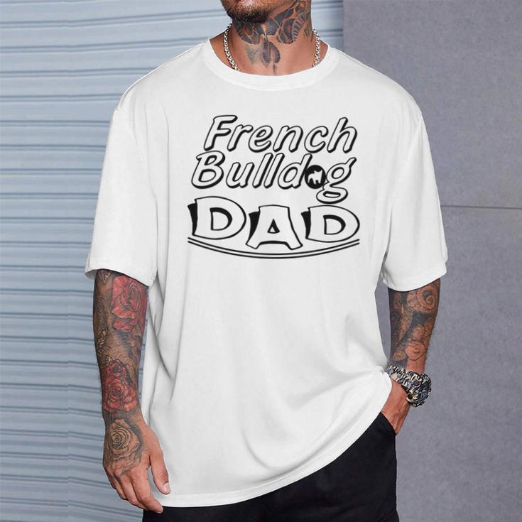 Französische Bulldogge Papa – Lustiger Hundeliebhaber T-Shirt Geschenke für Ihn